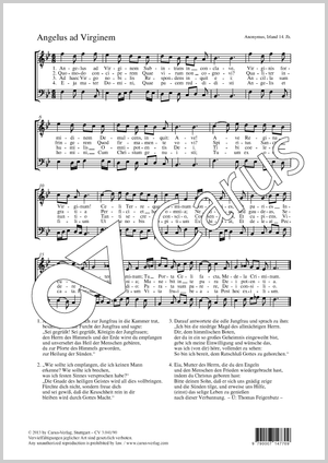 Anonymus: Angelus ad Virginem - Noten | Carus-Verlag