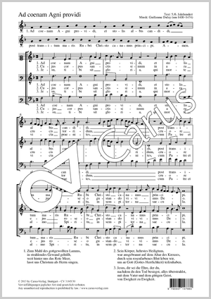 Thumbnail: Guillaume Dufay: Ad coenam Agni providi