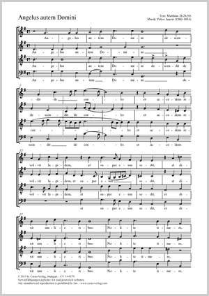 Felice Anerio: Angelus autem Domini - Noten | Carus-Verlag