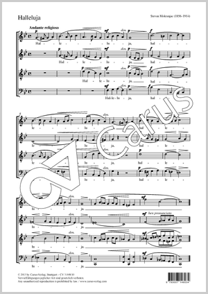 Stevan St. Mokranjac: Halleluja - Noten | Carus-Verlag