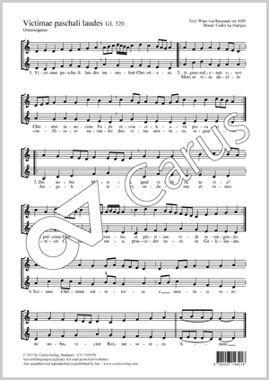 Anonymus: Victimae paschali laudes - Noten | Carus-Verlag