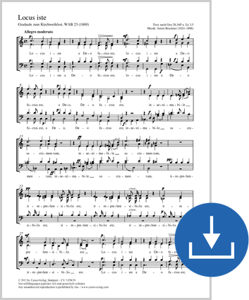 Anton Bruckner: Locus iste - Noten digital | Carus-Verlag