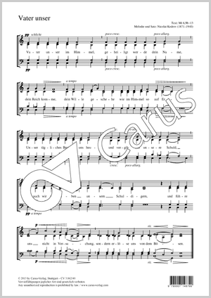 Thumbnail: Nicolas Kedrov / Matthias Kreuels (arr.): Vater unser