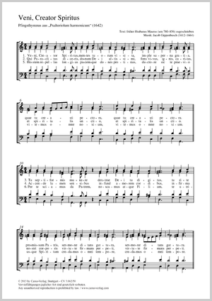 Jacob Gippenbusch Veni Creator Spiritus Partition Acheter Partitions Chorales En Ligne