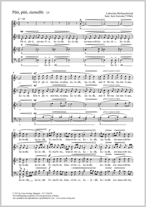 Juris Vaivods (arr.): Puti, puti, ziemeliti - Noten | Carus-Verlag