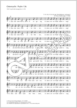 Hans Hollerweger: Psalm 136 - Noten | Carus-Verlag