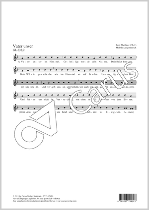 Vater unser - Noten | Carus-Verlag