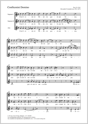 Alessandro Constantini Confitemini Domino Sheet Music Buy Choral Sheet Music
