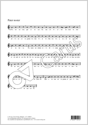 Pater noster - Noten | Carus-Verlag