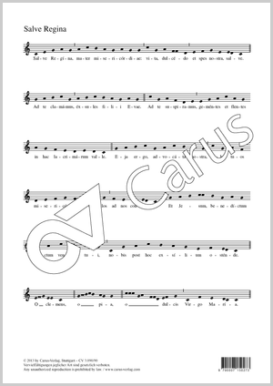 Salve Regina - Noten | Carus-Verlag
