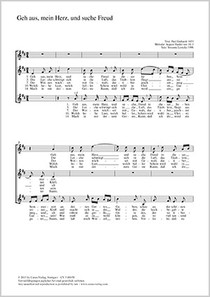 Susanne Lemcke Geh Aus Mein Herz Und Suche Freud Noten Chormusik Kaufen