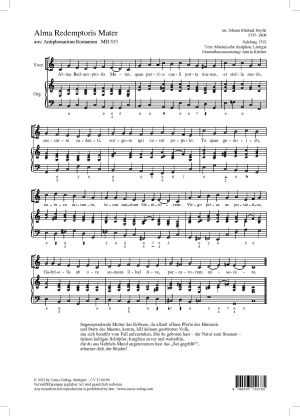Johann Michael Haydn: Alma Redemptoris Mater - Noten | Carus-Verlag