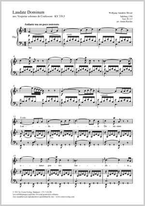 Thumbnail: Wolfgang Amadeus Mozart / Paul Horn (arr.): Laudate Dominum