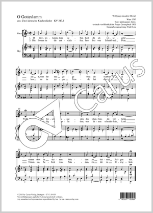 Thumbnail: Wolfgang Amadeus Mozart / Paul Horn (arr.): O Gotteslamm