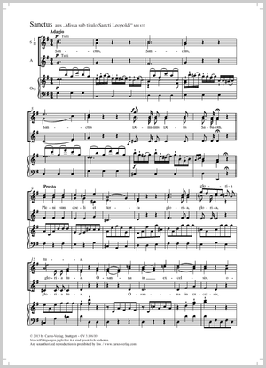 Johann Michael Haydn: Sanctus - Noten | Carus-Verlag