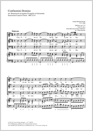 Thumbnail: Johann Michael Haydn: Confitemini Domino