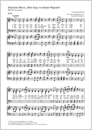Thumbnail: Johann Michael Haydn: Deutsche Messe