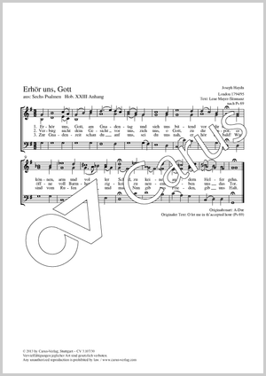 Joseph Haydn: Erhör uns, Gott - Noten | Carus-Verlag