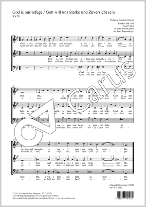 Thumbnail: Wolfgang Amadeus Mozart: God is our refuge (Gott will uns Stärke und Zuversicht sein)