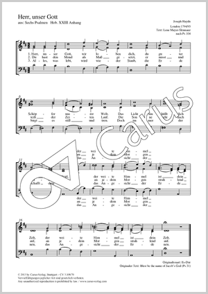 Joseph Haydn: Herr, unser Gott - Noten | Carus-Verlag