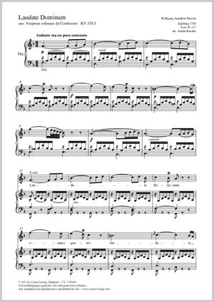 Thumbnail: Wolfgang Amadeus Mozart / Paul Horn (arr.): Laudate Dominum