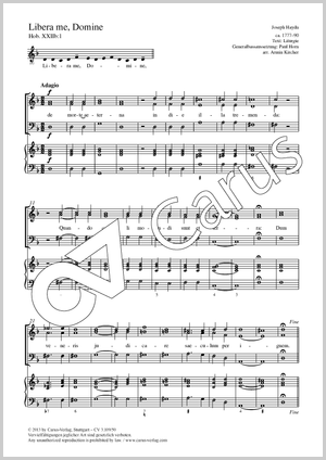 Joseph Haydn: Libera me, Domine - Noten | Carus-Verlag