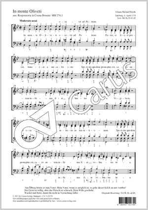 Thumbnail: Johann Michael Haydn: In monte Oliveti