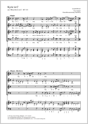 Thumbnail: Leopold Mozart: Kyrie in C