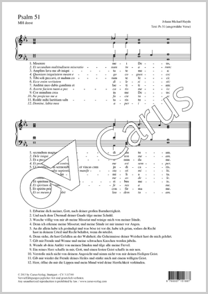 Johann Michael Haydn: Psalm 51 - Noten | Carus-Verlag
