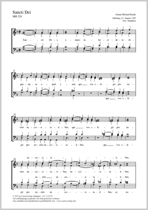 Sancti Dei Partition, édition séparée avec recueil de musique chorale, In dieser Ausgabe / in this edition: Coro SATB