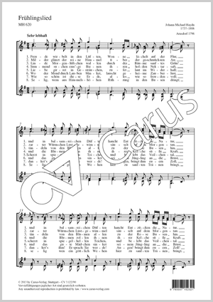 Johann Michael Haydn: Frühlingslied - Noten | Carus-Verlag