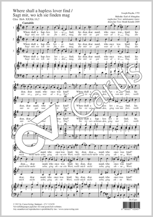 Joseph Haydn: Where shall a hapless Lover find - Noten | Carus-Verlag