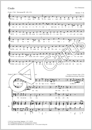 Francesco Durante: Credo - Noten | Carus-Verlag