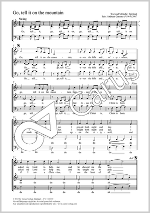 Andreas Gassner (arr.): Go, tell it on the mountain - Noten | Carus-Verlag