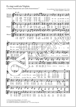 Thumbnail: Hans Schanderl (arr.): Es singt wohl ein Vöglein