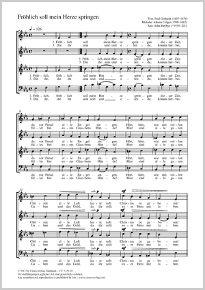Thumbnail: John Høybye (arr.): Fröhlich soll mein Herze springen