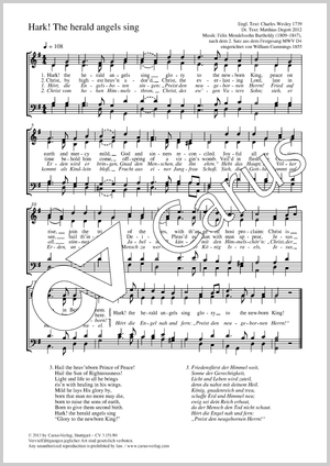 Felix Mendelssohn Bartholdy / William Cummings (arr.): Hark! The herald angels sing - Noten | Carus-Verlag