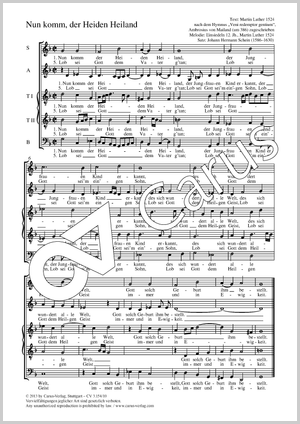 Thumbnail: Johann Hermann Schein (arr.): Nun komm, der Heiden Heiland