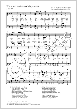 extrait de : Schwingt freudig euch empor Partition, édition séparée avec recueil de musique chorale