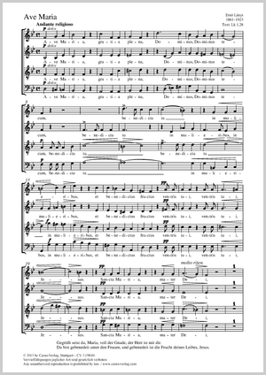 Ernö Lányi: Ave Maria - Noten | Carus-Verlag
