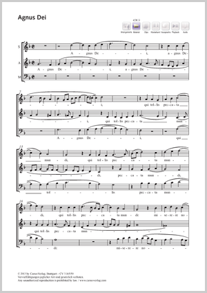 Cristobal de Morales: Agnus Dei - Noten | Carus-Verlag