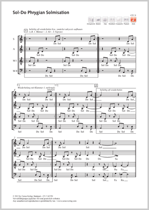 Hans Schanderl: Sol-Do Phrygian Solmisation - Noten | Carus-Verlag