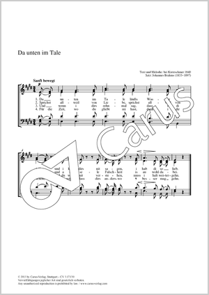 Thumbnail: Johannes Brahms: Da unten im Tale