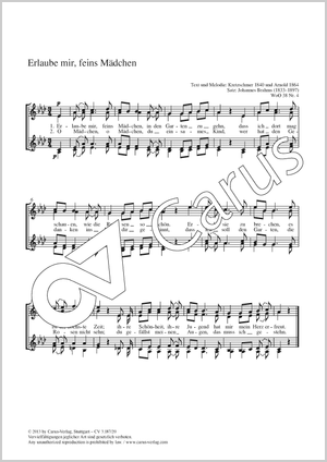 Thumbnail: Johannes Brahms: Erlaube mir, feins Mädchen