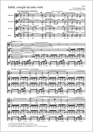 Aylton Escobar: Sabiá, coracoa de uma viola - Noten | Carus-Verlag