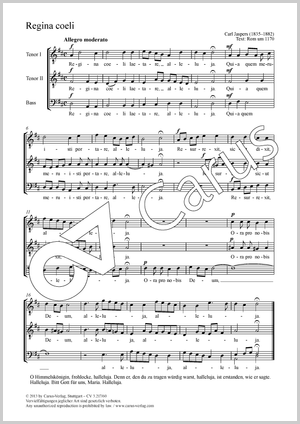 Carl Jaspers: Regina coeli - Noten | Carus-Verlag