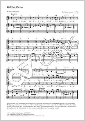 Thumbnail: Heinz Martin Lonquich: Halleluja-Kanon
