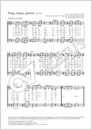 Thumbnail: Pawel Lukaszewski: Pange, lingua, gloriosi