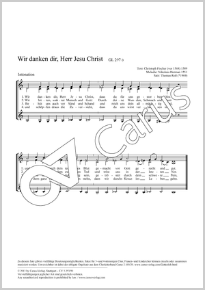 Thumbnail: Thomas Roß: Wir danken dir, Herr Jesu Christ