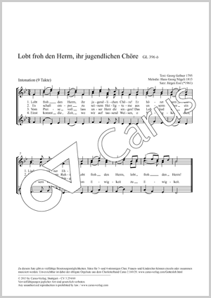 Thumbnail: Jürgen Essl: Lobt froh den Herrn, ihr jugendlichen Chöre